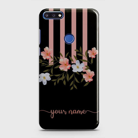 Honor 7A Cover - Floral Series - Matte Finish - Snap On Hard Case with LifeTime Colors Guarantee