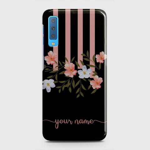 Samsung A7 2018 Cover - Floral Series - Matte Finish - Snap On Hard Case with LifeTime Colors Guarantee