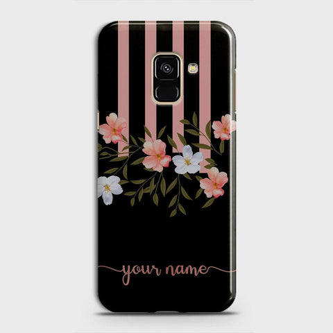 Samsung A8 2018 Cover - Floral Series - Matte Finish - Snap On Hard Case with LifeTime Colors Guarantee