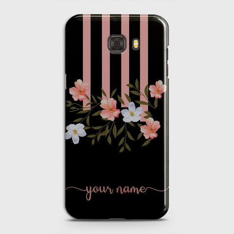 Samsung Galaxy C7 Pro Cover - Floral Series - Matte Finish - Snap On Hard Case with LifeTime Colors Guarantee