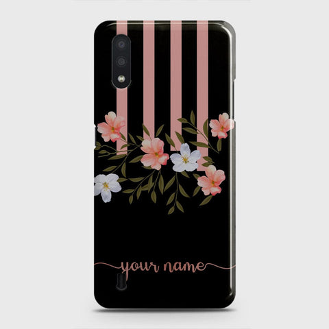 Samsung Galaxy A01 Cover - Floral Series - Matte Finish - Snap On Hard Case with LifeTime Colors Guarantee