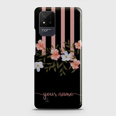 Realme Narzo 50i Cover - Floral Series - Matte Finish - Snap On Hard Case with LifeTime Colors Guarantee