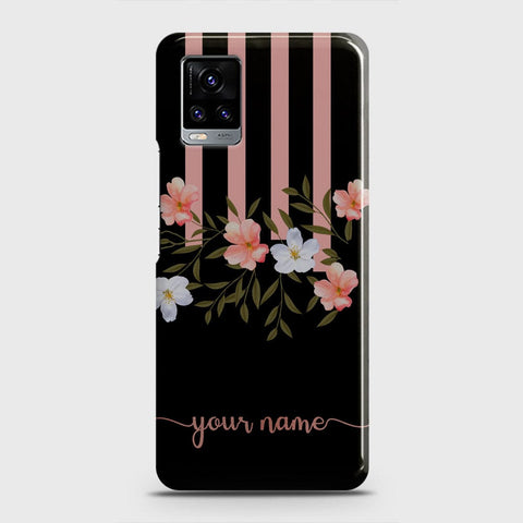 Vivo V20  Cover - Floral Series - Matte Finish - Snap On Hard Case with LifeTime Colors Guarantee