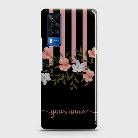 Vivo Y51 2020  Cover - Floral Series - Matte Finish - Snap On Hard Case with LifeTime Colors Guarantee