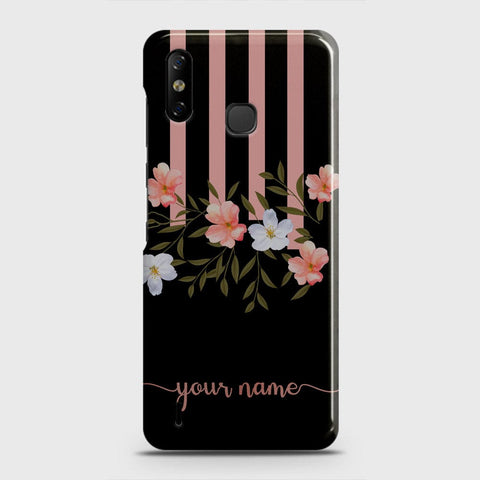 Infinix Smart 4 Cover - Floral Series - Matte Finish - Snap On Hard Case with LifeTime Colors Guarantee