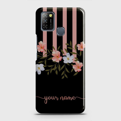 Infinix Smart 5 Cover - Floral Series - Matte Finish - Snap On Hard Case with LifeTime Colors Guarantee