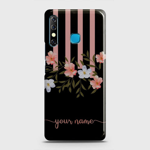 Tecno Spark 4 Cover - Floral Series - Matte Finish - Snap On Hard Case with LifeTime Colors Guarantee