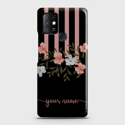 Infinix Hot 10 Cover - Floral Series - Matte Finish - Snap On Hard Case with LifeTime Colors Guarantee