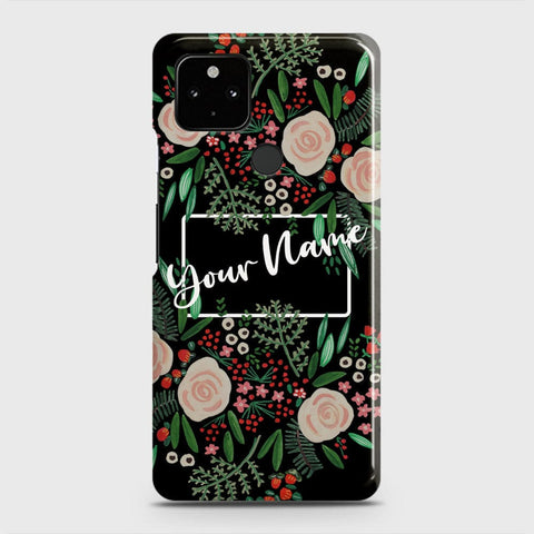 Google Pixel 5 Cover - Floral Series - Matte Finish - Snap On Hard Case with LifeTime Colors Guarantee