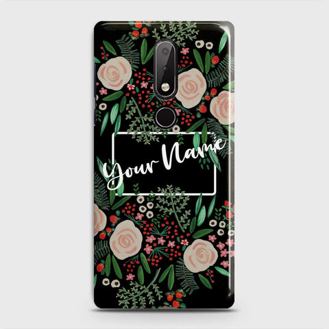 Nokia 6.1 Plus Cover - Floral Series - Matte Finish - Snap On Hard Case with LifeTime Colors Guarantee