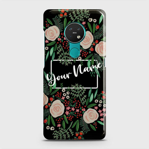 Nokia 7.2 Cover - Floral Series - Matte Finish - Snap On Hard Case with LifeTime Colors Guarantee