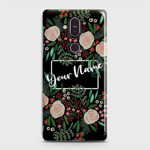 Nokia 8.1 Cover - Floral Series - Matte Finish - Snap On Hard Case with LifeTime Colors Guarantee