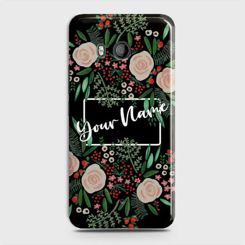 HTC U11  Cover - Floral Series - Matte Finish - Snap On Hard Case with LifeTime Colors Guarantee