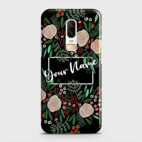 OnePlus 6  Cover - Floral Series - Matte Finish - Snap On Hard Case with LifeTime Colors Guarantee