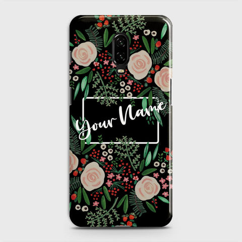 OnePlus 6T  Cover - Floral Series - Matte Finish - Snap On Hard Case with LifeTime Colors Guarantee