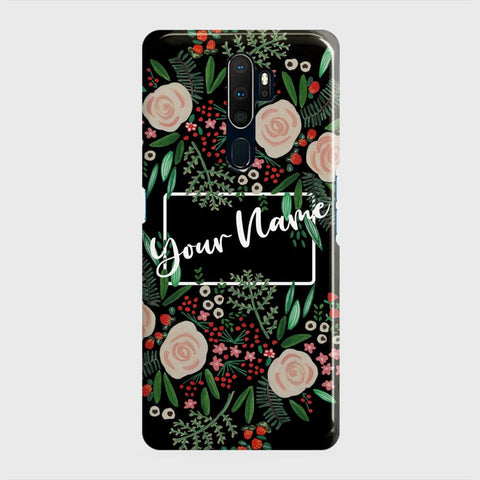 Oppo A9 2020 Cover - Floral Series - Matte Finish - Snap On Hard Case with LifeTime Colors Guarantee