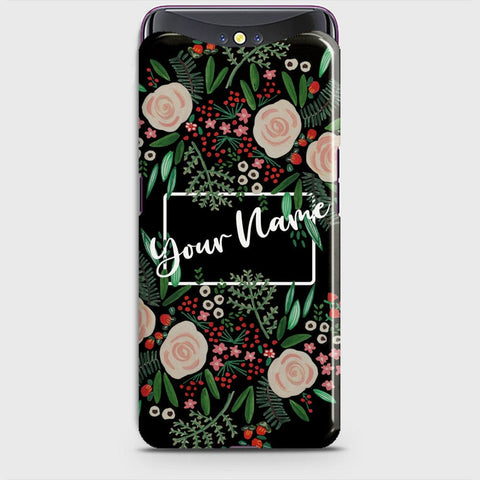Oppo Find X Cover - Floral Series - Matte Finish - Snap On Hard Case with LifeTime Colors Guarantee