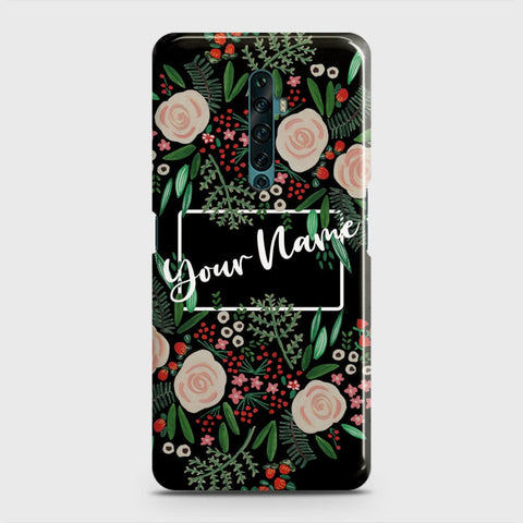 Oppo Reno 2F Cover - Floral Series - Matte Finish - Snap On Hard Case with LifeTime Colors Guarantee