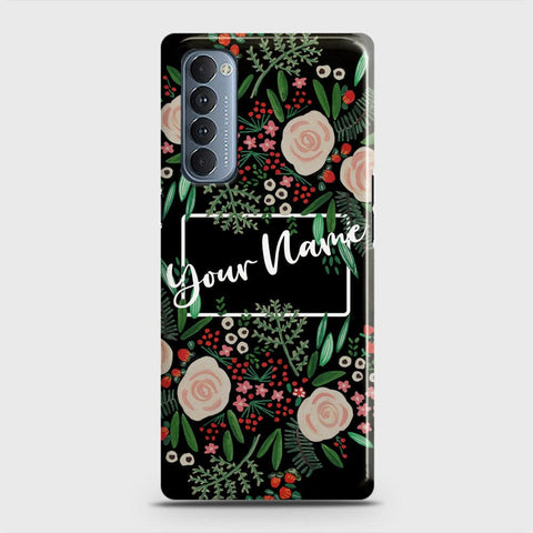 Oppo Reno 4 Pro 4G Cover - Floral Series - Matte Finish - Snap On Hard Case with LifeTime Colors Guarantee
