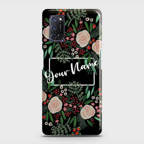 Oppo A72 Cover - Floral Series - Matte Finish - Snap On Hard Case with LifeTime Colors Guarantee