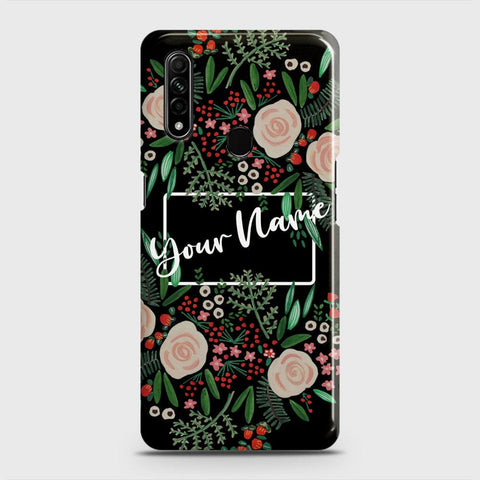 Oppo A8 Cover - Floral Series - Matte Finish - Snap On Hard Case with LifeTime Colors Guarantee