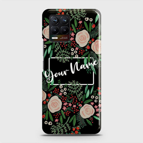 Realme 8 Cover - Floral Series - Matte Finish - Snap On Hard Case with LifeTime Colors Guarantee