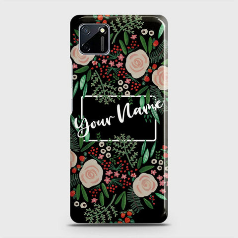 Realme C11 Cover - Floral Series - Matte Finish - Snap On Hard Case with LifeTime Colors Guarantee