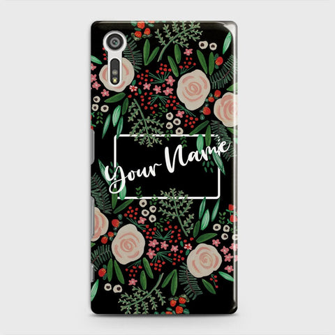 Sony Xperia XZ / XZs Cover - Floral Series - Matte Finish - Snap On Hard Case with LifeTime Colors Guarantee