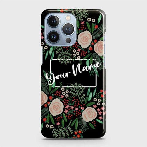 iPhone 13 Pro  Cover - Floral Series - Matte Finish - Snap On Hard Case with LifeTime Colors Guarantee