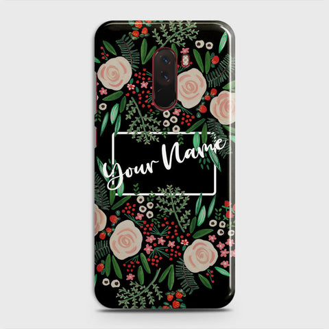 Xiaomi Pocophone F1  Cover - Floral Series - Matte Finish - Snap On Hard Case with LifeTime Colors Guarantee