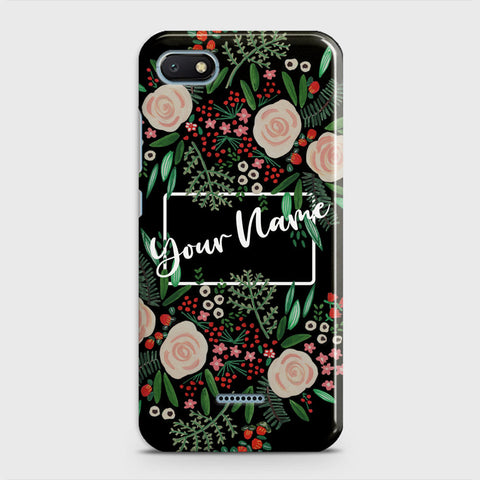 Xiaomi Redmi 6A Cover - Floral Series - Matte Finish - Snap On Hard Case with LifeTime Colors Guarantee
