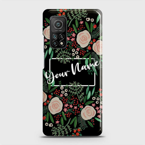 Xiaomi Mi 10T Cover - Floral Series - Matte Finish - Snap On Hard Case with LifeTime Colors Guarantee