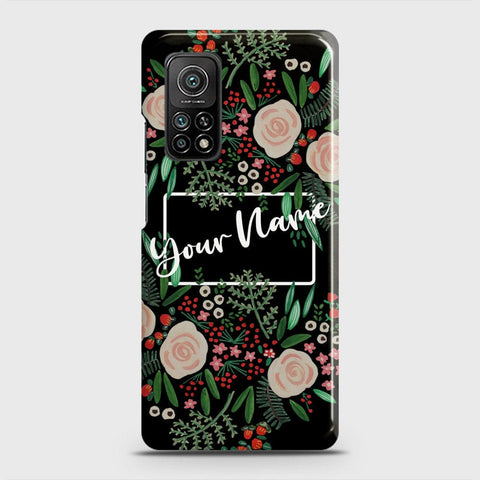 Xiaomi Mi 10T Pro Cover - Floral Series - Matte Finish - Snap On Hard Case with LifeTime Colors Guarantee