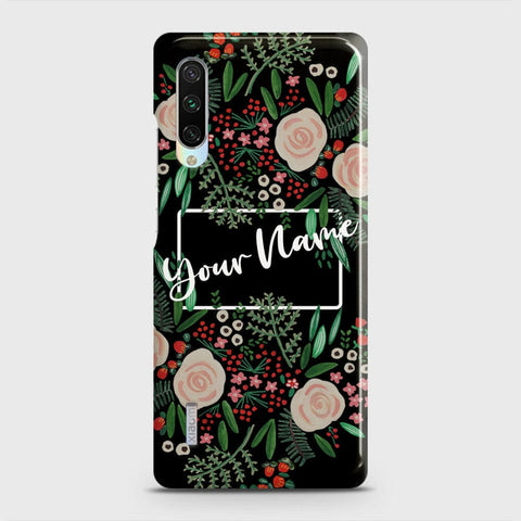 Xiaomi Mi CC9 Cover - Floral Series - Matte Finish - Snap On Hard Case with LifeTime Colors Guarantee