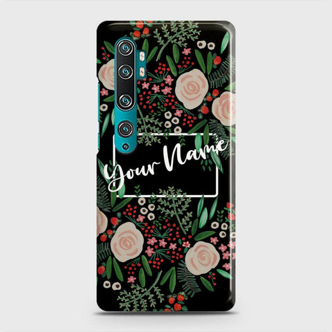 Xiaomi Mi Note 10 Cover - Floral Series - Matte Finish - Snap On Hard Case with LifeTime Colors Guarantee