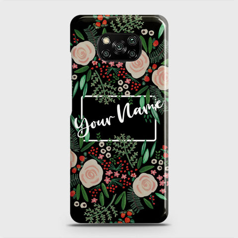 Xiaomi Poco X3 Pro Cover - Floral Series - Matte Finish - Snap On Hard Case with LifeTime Colors Guarantee