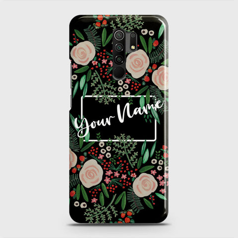 Xiaomi Redmi 9 Prime Cover - Floral Series - Matte Finish - Snap On Hard Case with LifeTime Colors Guarantee