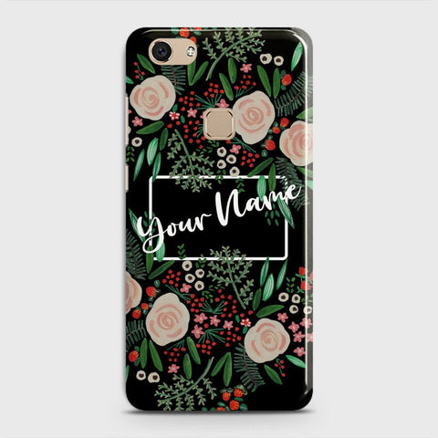 Vivo V7 Cover - Floral Series - Matte Finish - Snap On Hard Case with LifeTime Colors Guarantee