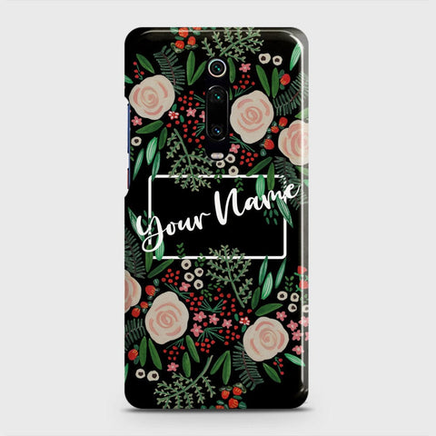 Xiaomi Mi 9T Cover - Floral Series - Matte Finish - Snap On Hard Case with LifeTime Colors Guarantee