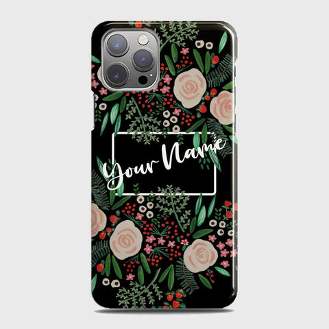 iPhone 12 Pro Max Cover - Floral Series - Matte Finish - Snap On Hard Case with LifeTime Colors Guarantee