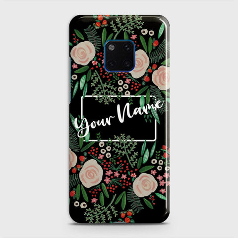 Huawei Mate 20 Pro Cover - Floral Series - Matte Finish - Snap On Hard Case with LifeTime Colors Guarantee