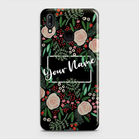 Vivo V11 Cover - Floral Series - Matte Finish - Snap On Hard Case with LifeTime Colors Guarantee