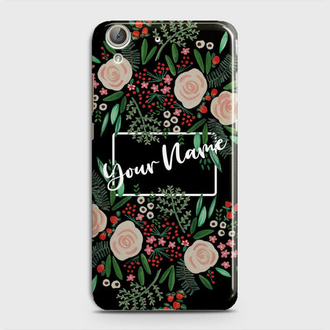 Huawei Y6 II Cover - Floral Series - Matte Finish - Snap On Hard Case with LifeTime Colors Guarantee