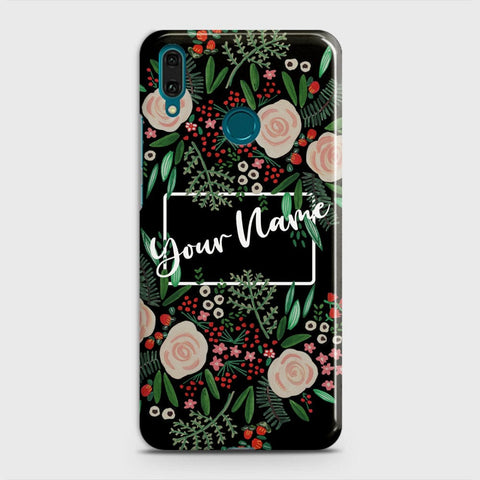 Huawei Y7 Pro 2019 Cover - Floral Series - Matte Finish - Snap On Hard Case with LifeTime Colors Guarantee