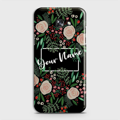 Samsung A3 2017 Cover - Floral Series - Matte Finish - Snap On Hard Case with LifeTime Colors Guarantee