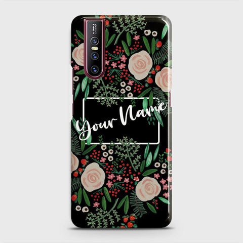 Vivo V15 Pro Cover - Floral Series - Matte Finish - Snap On Hard Case with LifeTime Colors Guarantee