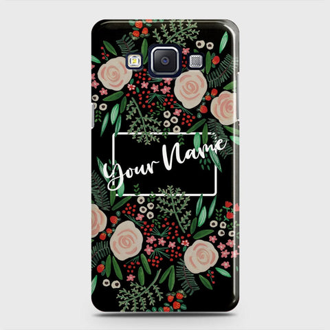 Samsung Galaxy E5 Cover - Floral Series - Matte Finish - Snap On Hard Case with LifeTime Colors Guarantee