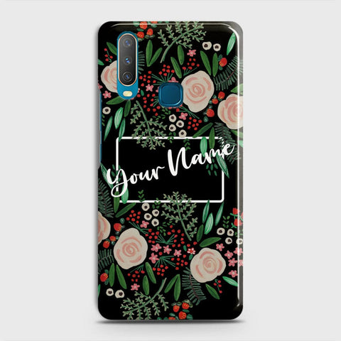Vivo Y12 Cover - Floral Series - Matte Finish - Snap On Hard Case with LifeTime Colors Guarantee