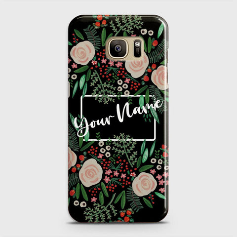 Samsung Galaxy S7 Edge Cover - Floral Series - Matte Finish - Snap On Hard Case with LifeTime Colors Guarantee