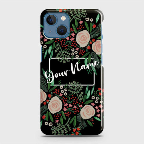 iPhone 13 Mini Cover - Floral Series - Matte Finish - Snap On Hard Case with LifeTime Colors Guarantee